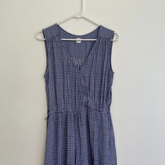 GAP Sleeveless Wrap Jumpsuit Periwinkle Blue / Purple Surplice Cropped NO BELT M - Picture 4 of 13
